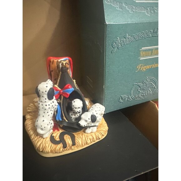 1994 Anheuser-Busch Horseplay Special Edition Dalmatian Puppies Figurine With Bo - Picture 1 of 6